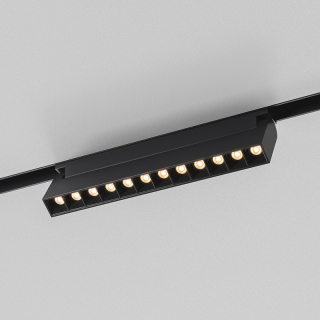 Светильник магнитной системы черный FLEX DOT 12Ватт 3000к 48В 222мм