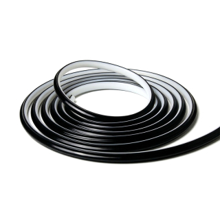 Силиконовый чехол для ленты Световая струна GLIM черный в комплекте с тросом для натяжки 1000мм